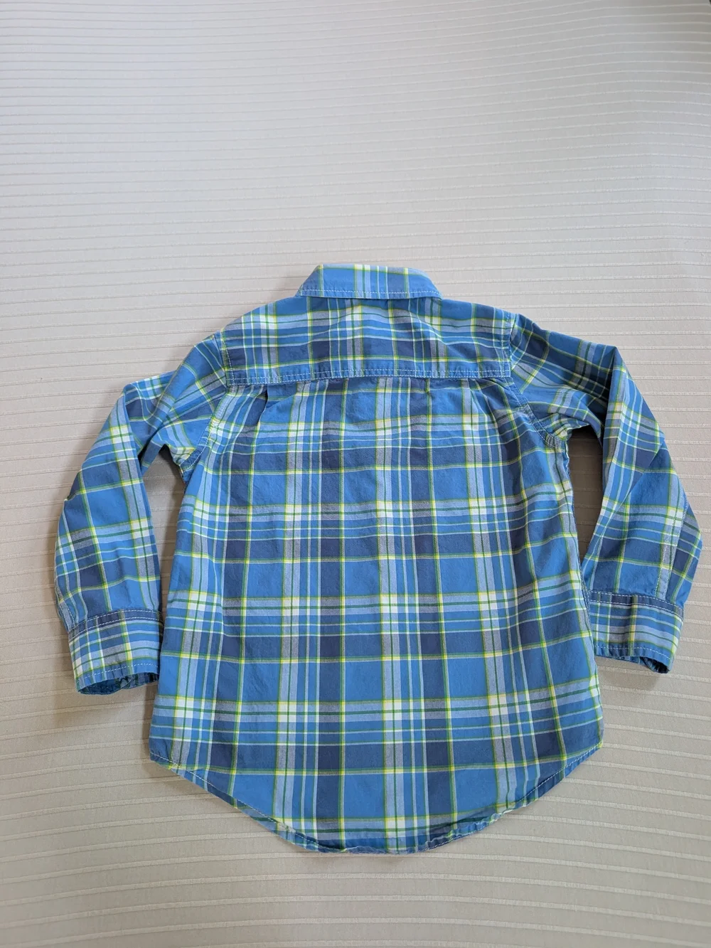BabyGAP Blue Plaid Button-Front Shirt Toddler 4 Years